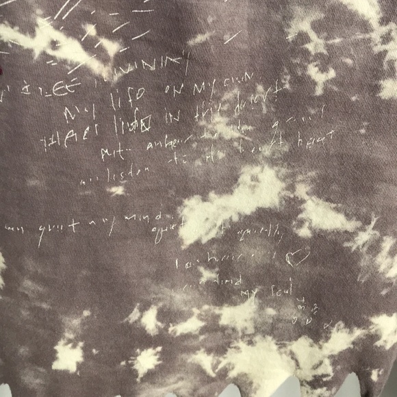 Free People. Brown, fringed top, gently worn. 100% cotton, machine washable. - Picture 3 of 5